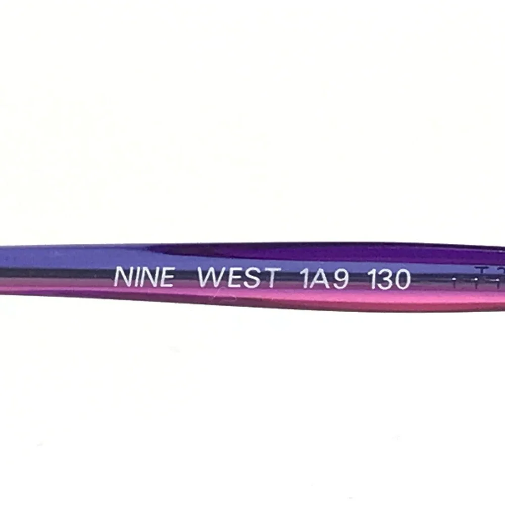 Nine West Petite Eyeglasses Frames 78 1A9 Purple Rectangular 48-19-130